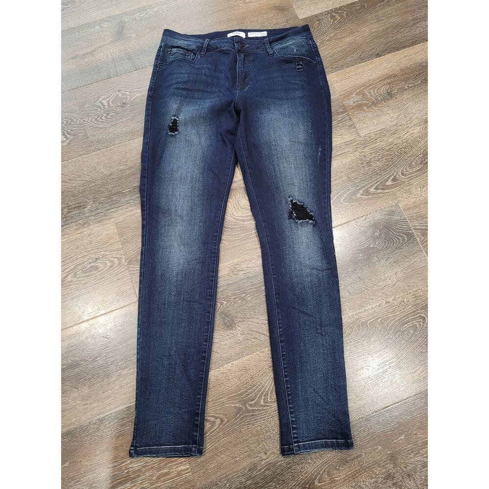 Kensie Jeans Women's Knockout Skinny Mid Rise Size 8 Stretch Waist #P